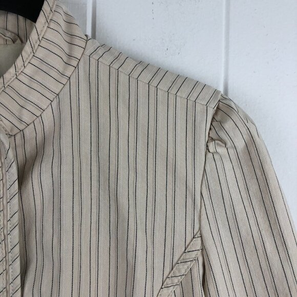 Gap Striped Bell Boy Jacket with Mandarin Collar and Pockets Size 8 - Picture 5 of 10